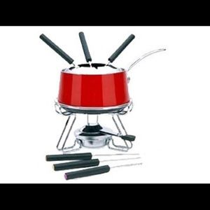 NIB Circulon fondue set Red